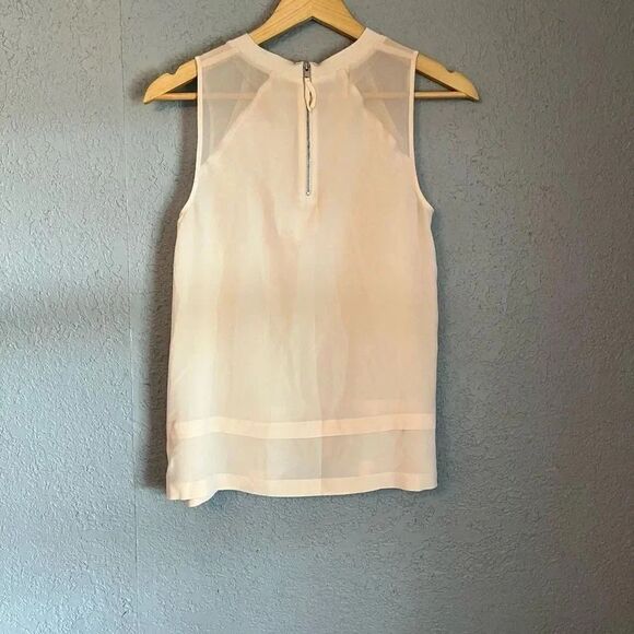 Madewell Silk Incline Tank Light Blush Pink Womens Tank Size XS Silk - Picture 5 of 7